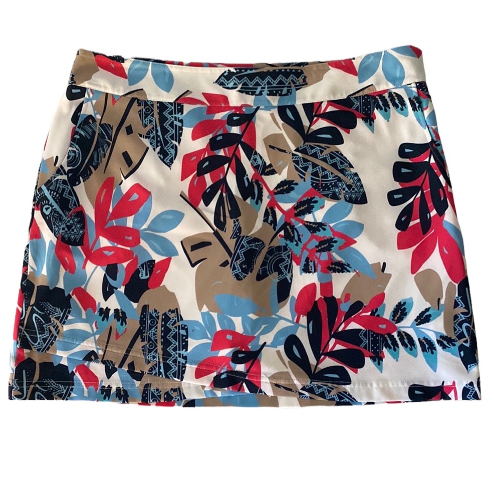 Sport Haley Leaf Print Golf Skort - Size 14